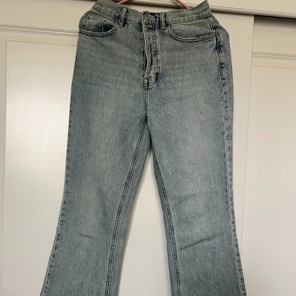 Pacsun High Rise Bootcut Blue Denim Button Fly Jeans Size 26 - Picture 1 of 8